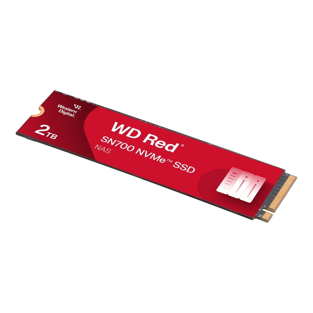 SSD NVMe M.2 Western Digital Red SN700 2TB PCIe Gen3 x4 - Alto Rendimiento para NAS