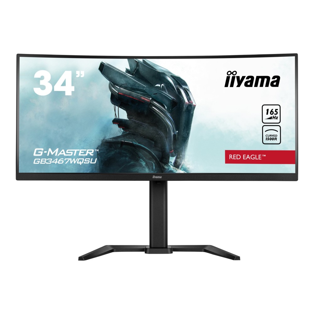 MONITOR IIYAMA 34 GAMING G-MASTER GB3467WQSU-B5 UWQHD 165HZ 04MS HDMI USB DISPLAYPORT ALT REG ALTURA