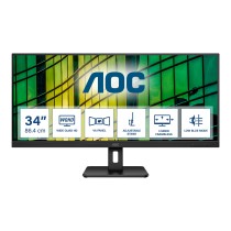 MONITOR PROFESIONAL ULTRAPANOR?MICO AOC U34E2M 34/ WQHD/ NEGRO