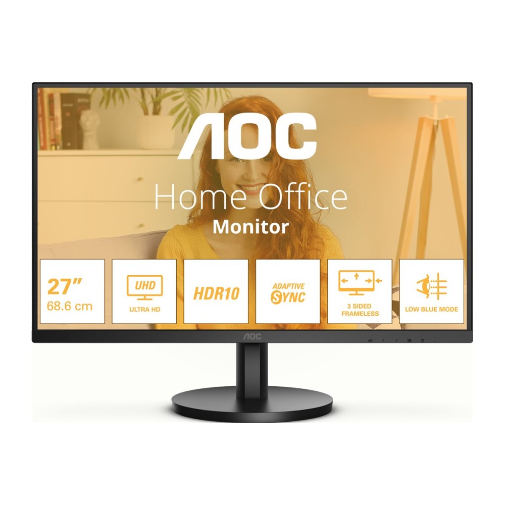 MONITOR PROFESIONAL AOC U27B3M 27/ 4K/ MULTIMEDIA/ NEGRO