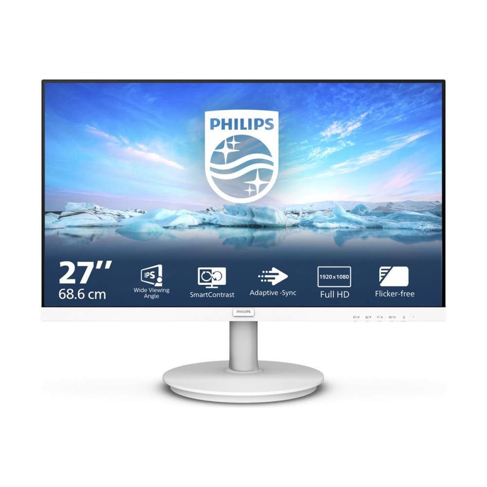 MONITOR PHILIPS 271V8AW 27/ FULL HD/ MULTIMEDIA/ BLANCO