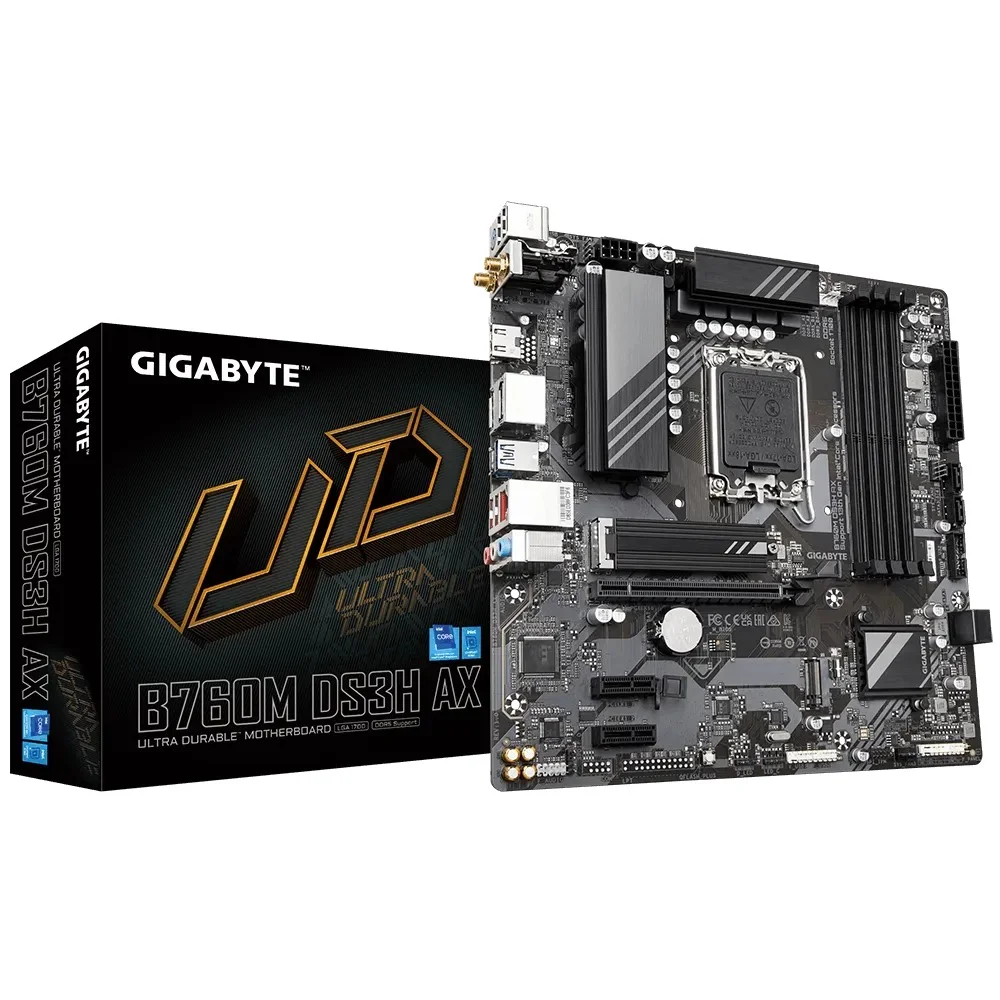 PLACA BASE GIGABYTE B760M DS3H AX SOCKET 1700/ MICRO ATX