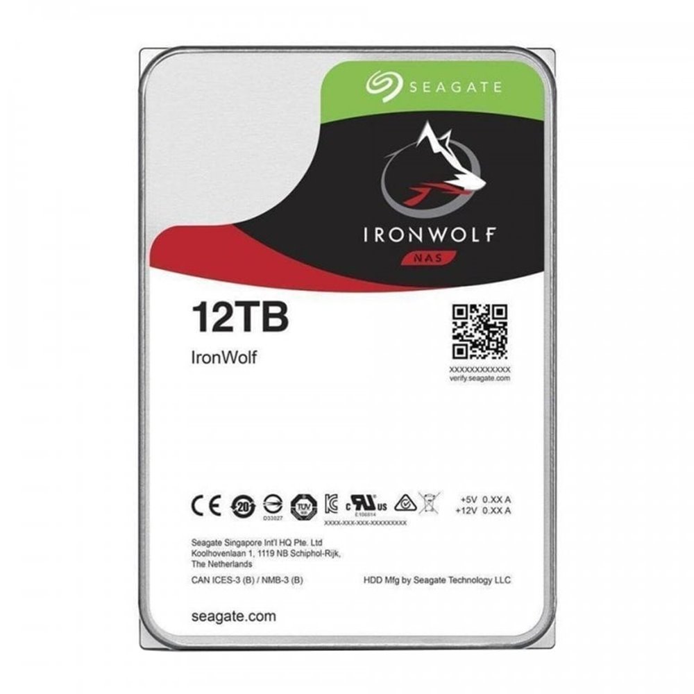 Seagate NAS HDD IronWolf 3.5" 12 TB Serial ATA III