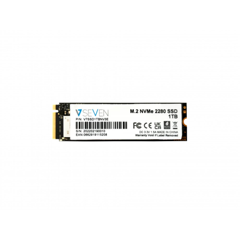 V7 V7SSD1TBNV3E unidad de estado sólido 1 TB M.2 Serial ATA III NVMe 3D TLC