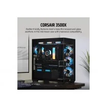 CAJA CORSAIR 3500X TEMPERED GLASS MID-TOWER BLACK CC-9011276-WW