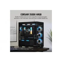 CAJA CORSAIR 3500X ARGB TEMPERED GLASS MID-TOWER BLACK CC-9011278-WW