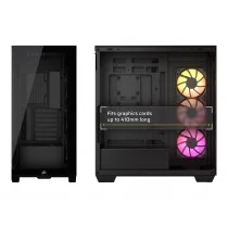 CAJA CORSAIR 3500X ARGB TEMPERED GLASS MID-TOWER BLACK CC-9011278-WW