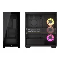 CAJA CORSAIR ICUE LINK 3500X RGB TEMPERED GLASS MID-TOWER BLACK CC-9011280-WW