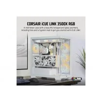 CAJA CORSAIR ICUE LINK 3500X RGB TEMPERED GLASS MID-TOWER WHITE CC-9011281-WW