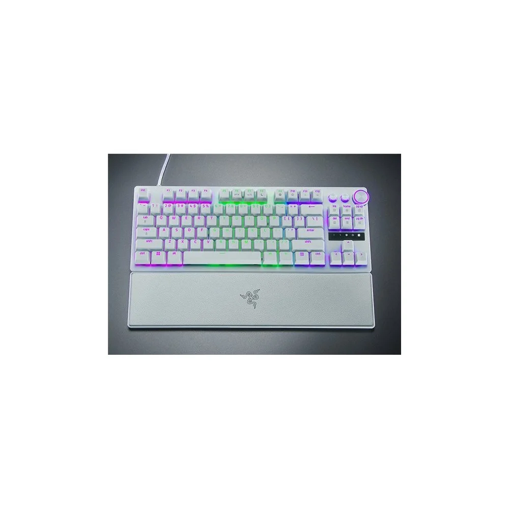 TECLADO RAZER HUNTSMAN V3 PRO (USA) TENKEYLESS BLANCO (RZ03-04981700-R3M1)