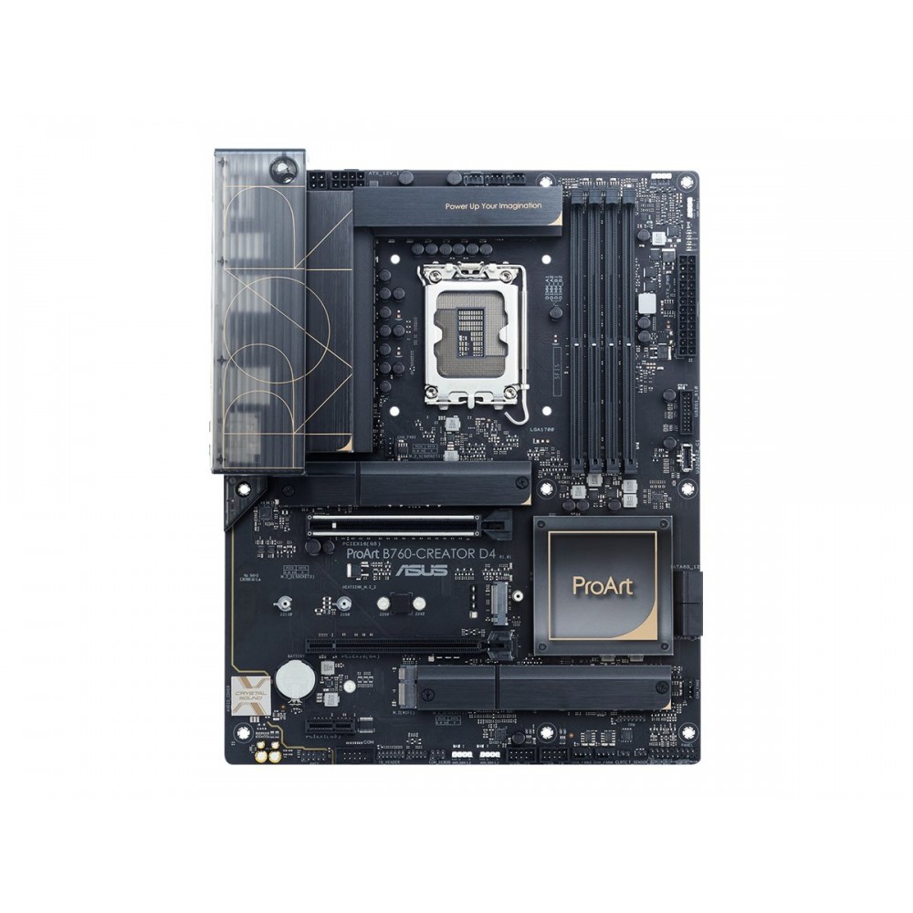 PLACA ASUS PROART B760-CREATOR D4INTEL1700B7604DDR4128GBHDMI+DP4SATA+3M24USB 32+1USB-C1GBLAN+25GBATX