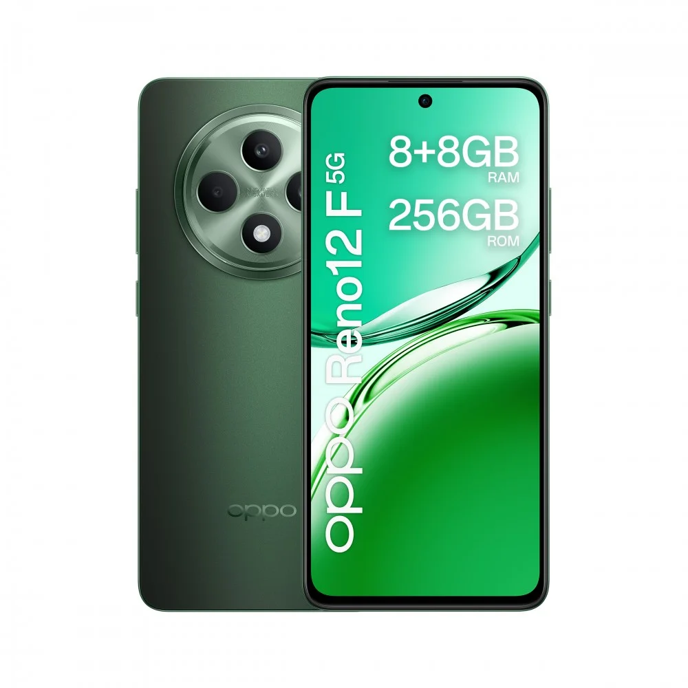 OPPO RENO 12F 5G 67 120HZ 8+8GB 256GB GREEN