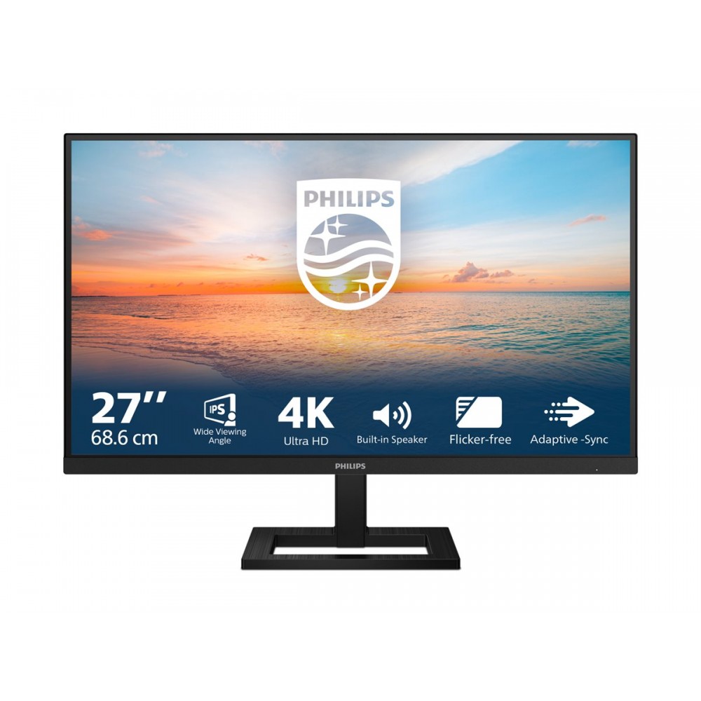 MONITOR PROFESIONAL PHILIPS 27E1N1800AE 27/ 4K UHD/ MULTIMEDIA/ NEGRO