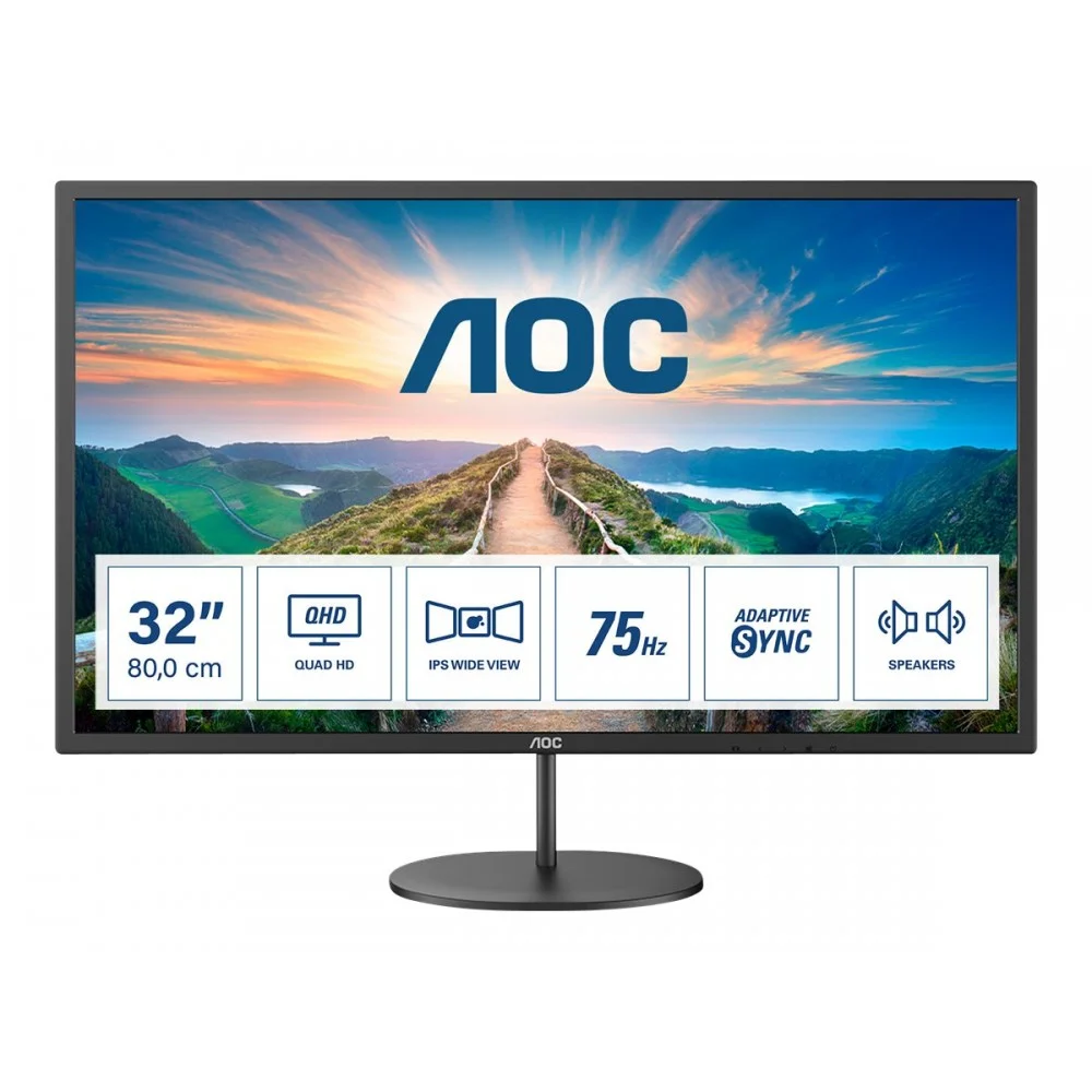 AOC V4 Q32V4 pantalla para PC 80 cm (31.5") 2560 x 1440 Pixeles 2K Ultra HD LED 75Hz