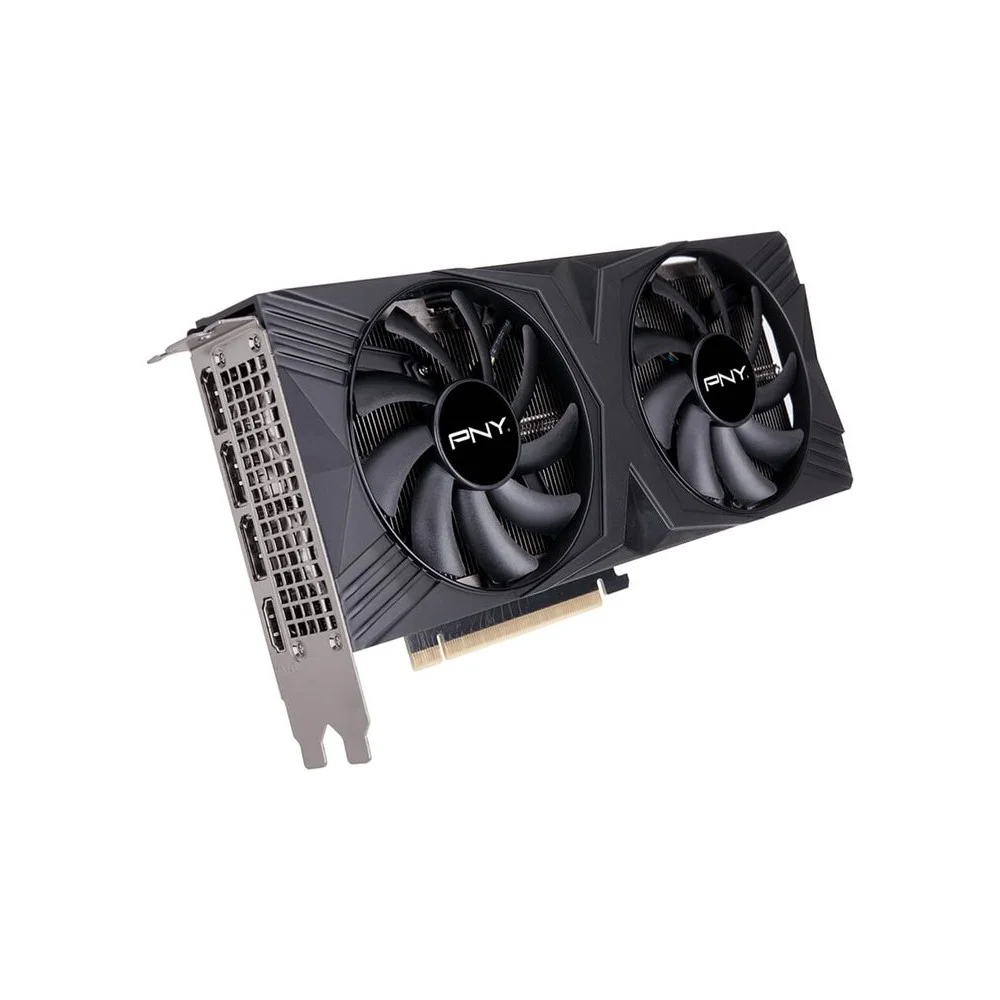 VGA PNY GEFORCE RTX 4070 SUPER 12GB GDDR6X VERTO 3XDP 14A HDMI 21 OVERCLOCKEADA DOBLE VENTILADOR DLSS 3