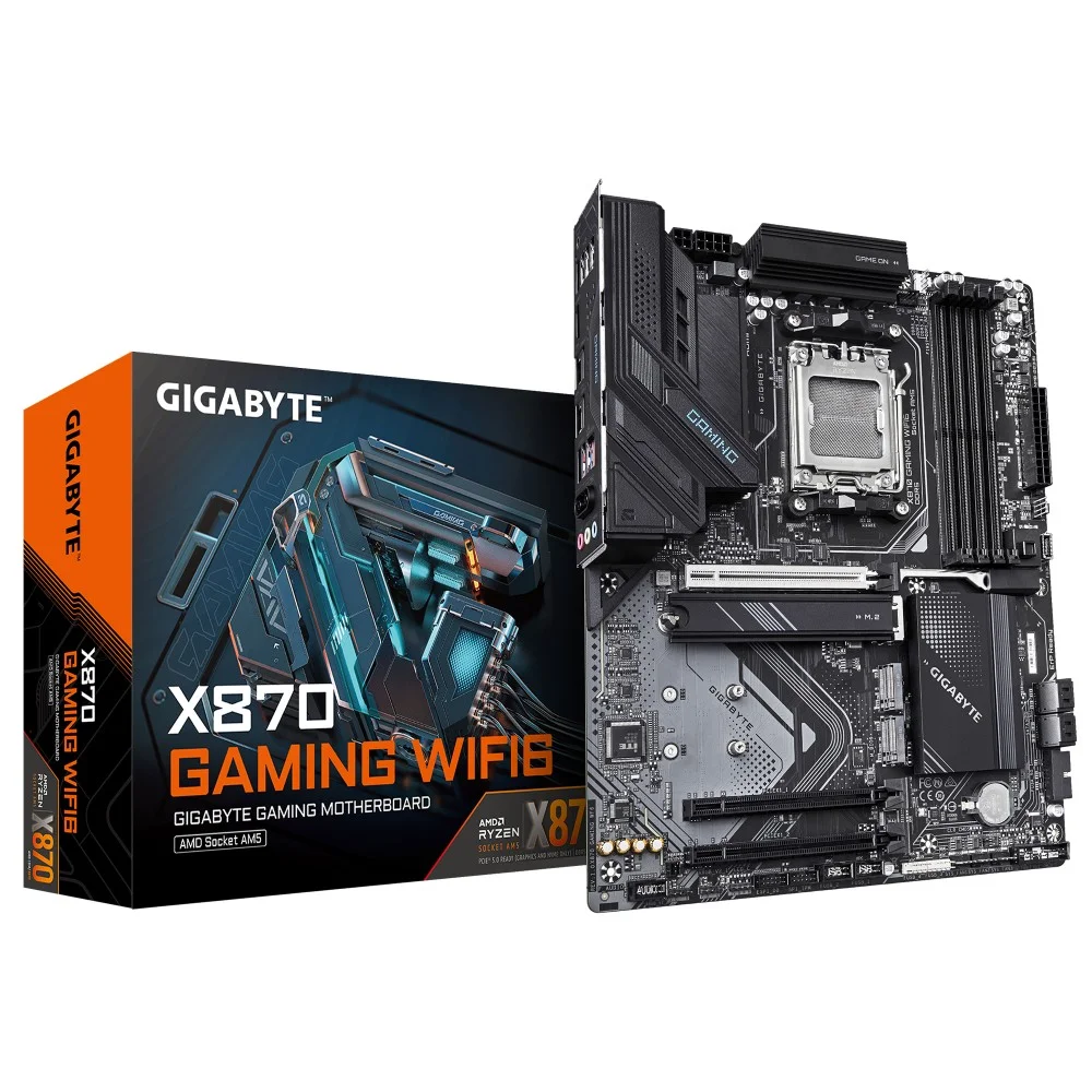 PLACA GIGABYTE X870 GAMING WF6AMDAM5X8704DDR5256GBWIFI6ATX