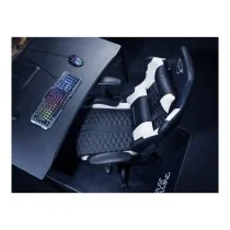 SILLA GAMER TRUST GXT 708 RESTO GAMING GIRATORIA 360 ELEVADOR DE GAS CLASE 4 RESPALDO AJUSTABLE ENTRE 90º Y 180º COLOR NEGRO