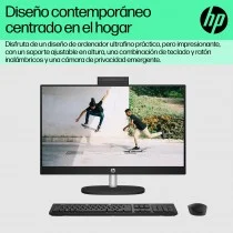 ORDENADOR ALL IN ONE HP 24-CR0052NS I5-1335U 238FHD 16GB 512SSD W11 COLOR PLATA INCTECLADO Y MOUS