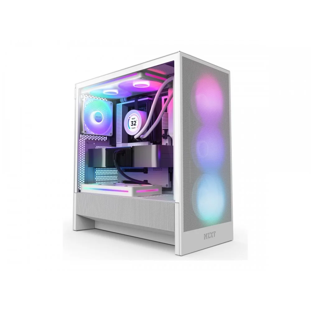 CAJA NZXT H5 FLOW (2024) WHITE RGB CC-H52FW-R1