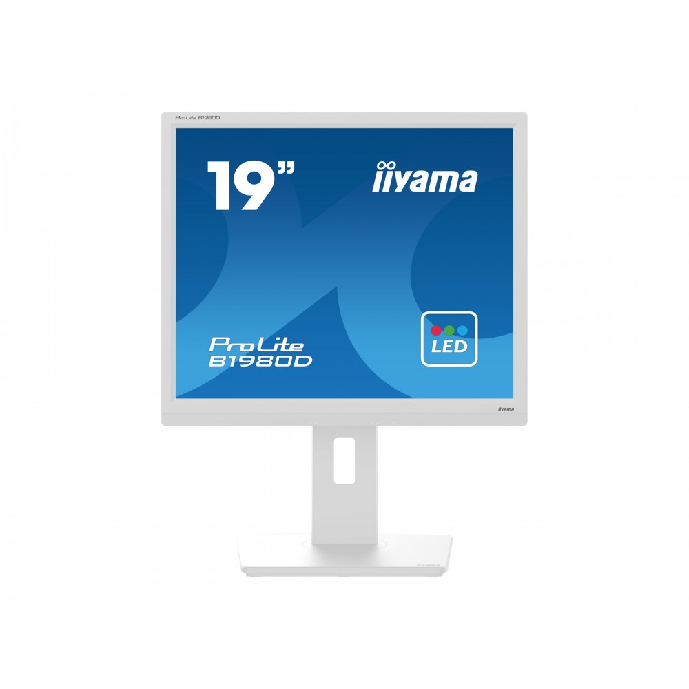 MONITOR IIYAMA 19 B1980D-W5 1280 X 1024 60HZ 5 MS VGA DVI REG ALT GIRO INCL PIVOT BLANCO