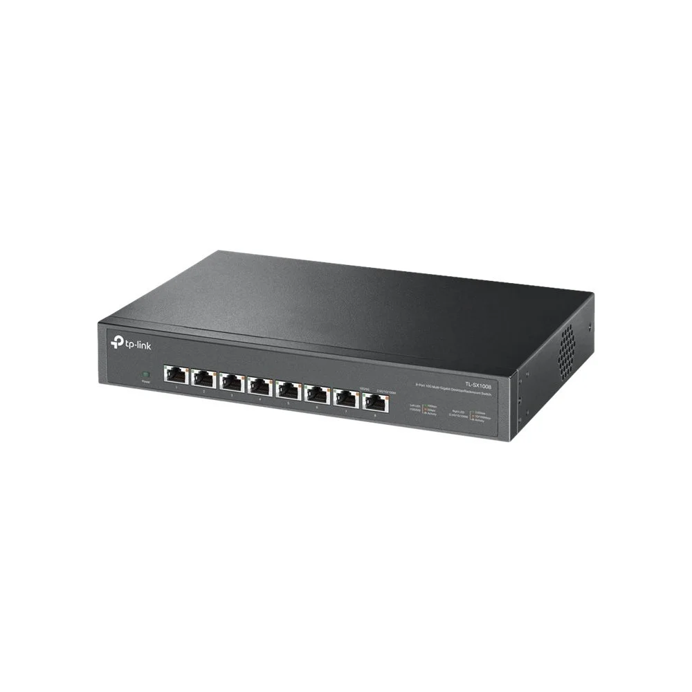 SWITCH NO GESTIONABLE TP-LINK SX1008 8P 10GBPS CARCASA DE METAL NO RACK