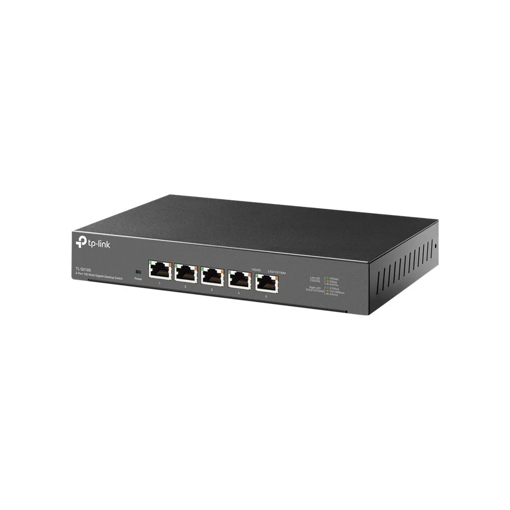 SWITCH NO GESTIONABLE TP-LINK SX105 5P 10GBPS CARCASA DE METAL NO RACK