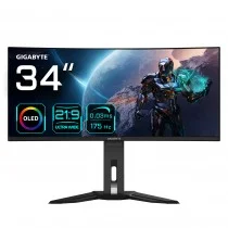 MONITOR GIGABYTE 34 MO34WQCOLEDCURVO3440 X 1440 (WQHD)023PP15001003MS175HZ2HDMI+1DP+3USB32+USB TYPE CALTAVOCES