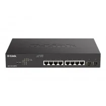 SWITCH SEMIGESTIONABLE D-LINK DGS-1100-10MPV2/E 8P GIGA POE (130W) + 2P GIGA COMBO RACK