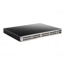 SWITCH GESTIONABLE L3 D-LINK STACKABLE DGS-3130-54PS/E 48P POE (370W) GIGA + 2P 10G + 4P 10G SFP+