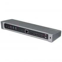 StarTech.com Dock USB-C - Docking Station para 3 Monitores 4K con 2 DisplayPort y HDMI Entrega de Alimentación 100W Hub 1x 4x