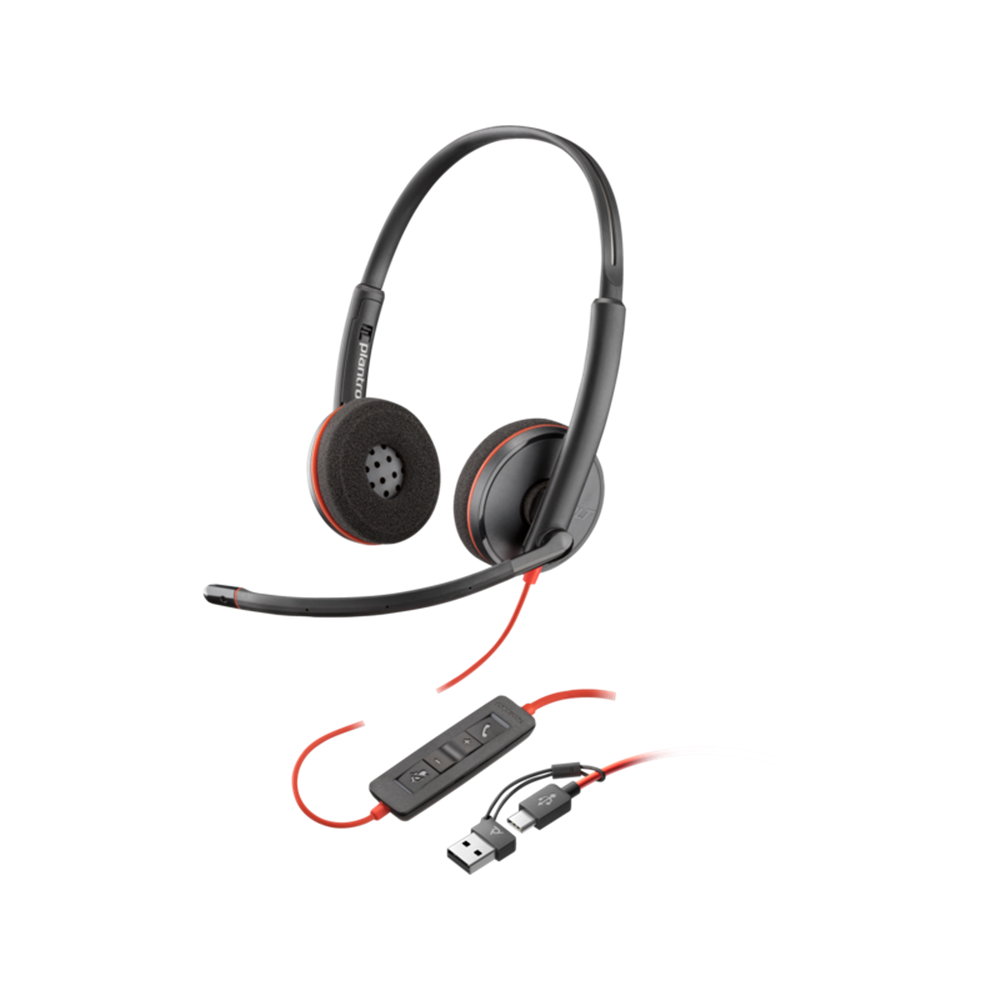 Otros Fabricantes Microcascos Plantronics Pc 3220 Usb-c + Usb-a