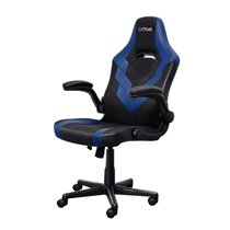 SILLA GAMER TRUST GXT 703 NEGRA/AZUL 25129 ELEVADOR DE GAS CLASE 4 REPOSABRAZOS ABATIBLES BLOQUEO DE INCLINACION MAX 140KG