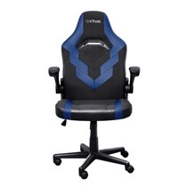 SILLA GAMER TRUST GXT 703 NEGRA/AZUL 25129 ELEVADOR DE GAS CLASE 4 REPOSABRAZOS ABATIBLES BLOQUEO DE INCLINACION MAX 140KG