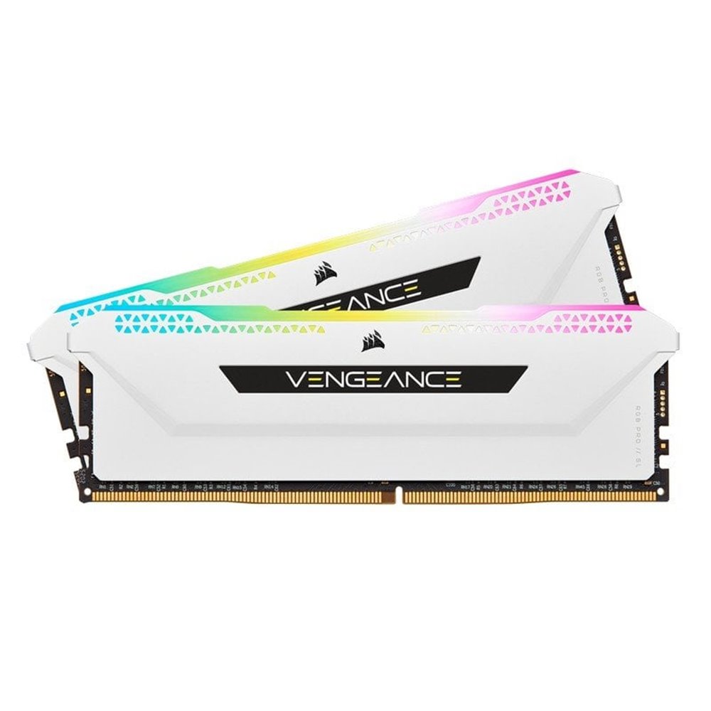 Memoria RAM Corsair DDR4 32GB (2x16GB) 3200MHz Vengeance RGB Pro SL Blanca