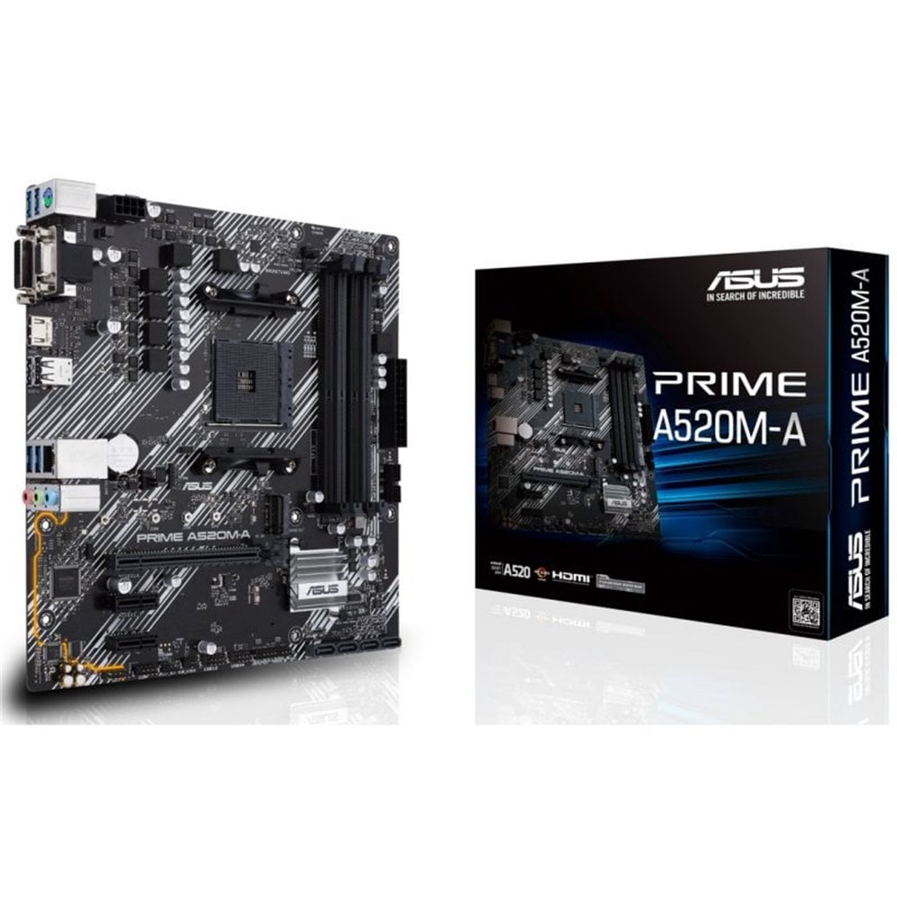 ASUS Prime A520M-A II/CSM: Placa Base DDR4 AMD AM4 Micro-ATX