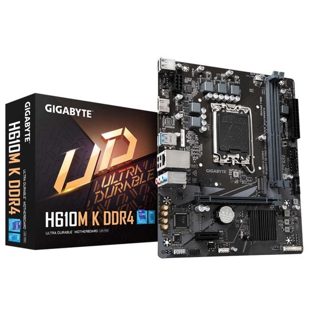 GIGABYTE H610M K DDR4: Placa Base DDR4 Intel LGA1700 Micro-ATX