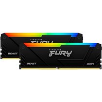 MEMORIA KINGSTON FURY BEAST RGB DDR4 16GB (KIT 2) 3600MHZ CL17 - KF436C17BB2AK2/16