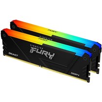 MEMORIA KINGSTON FURY BEAST RGB DDR4 32GB (KIT 2) 3200MHZ CL16 - KF432C16BB2AK2/32