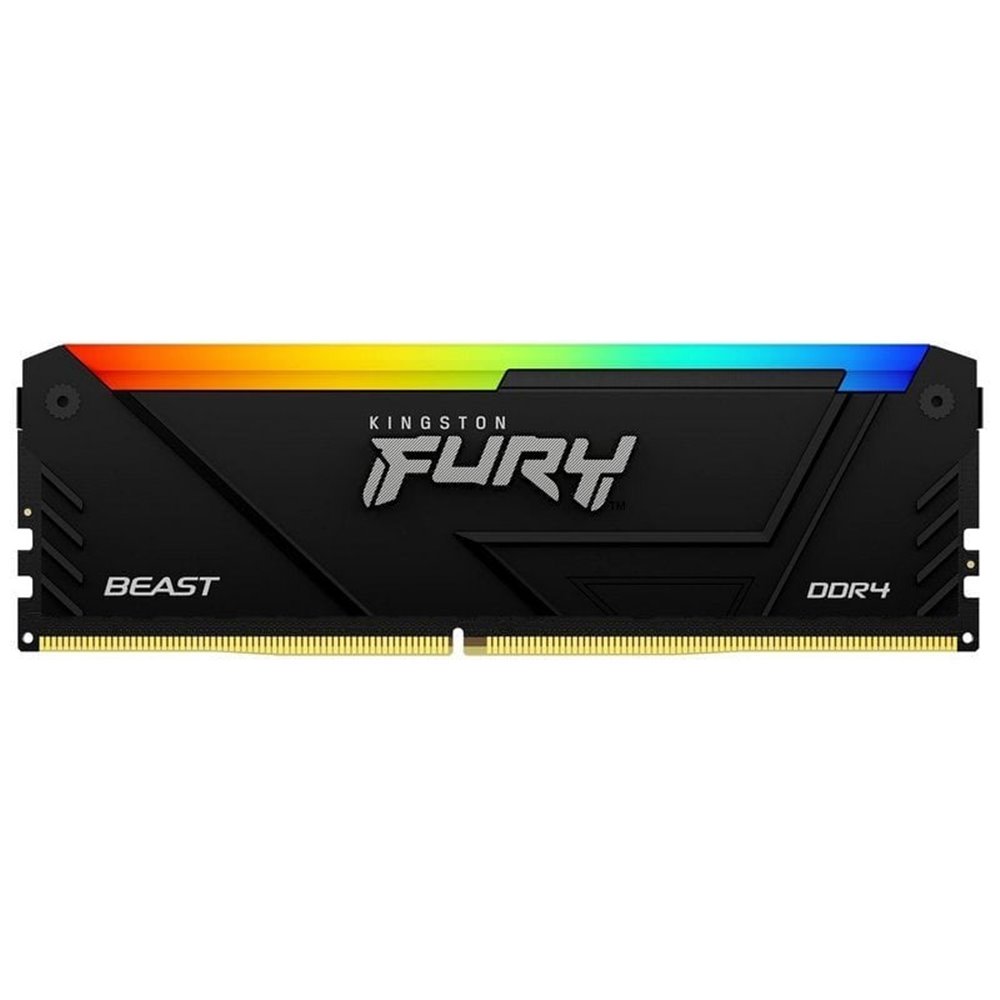 MEMORIA KINGSTON FURY BEAST RGB DDR4 16GB 3200MHZ CL16 1GX8 - KF432C16BB12A/16