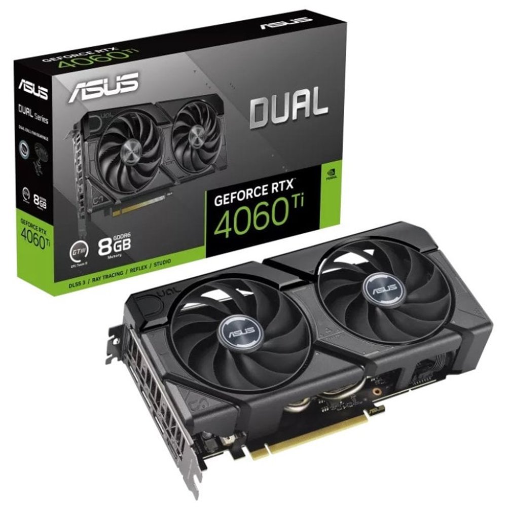 ASUS Dual GeForce RTX 4060 Ti OC Edition 8GB GDDR6 EVO