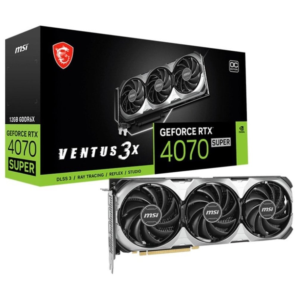 MSI GeForce RTX 4070 SUPER VENTUS 3X OC 12GB GDDR6X