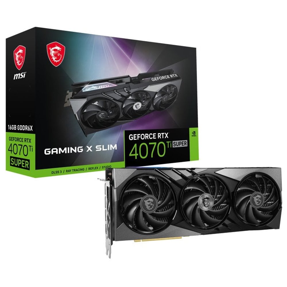 MSI GeForce RTX 4070 Ti SUPER GAMING X SLIM 16GB GDDR6X