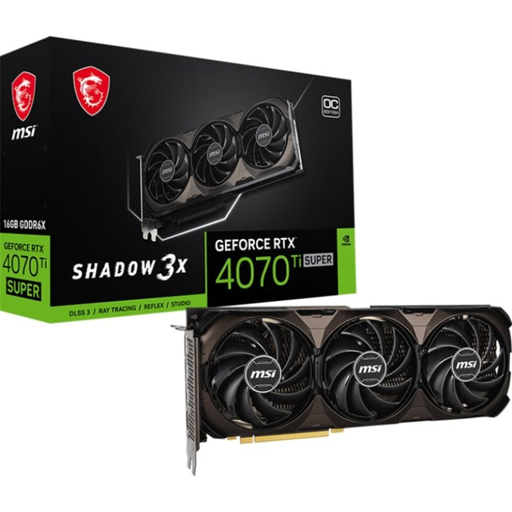 MSI GeForce RTX 4070 Ti SUPER 16G SHADOW 3X OC