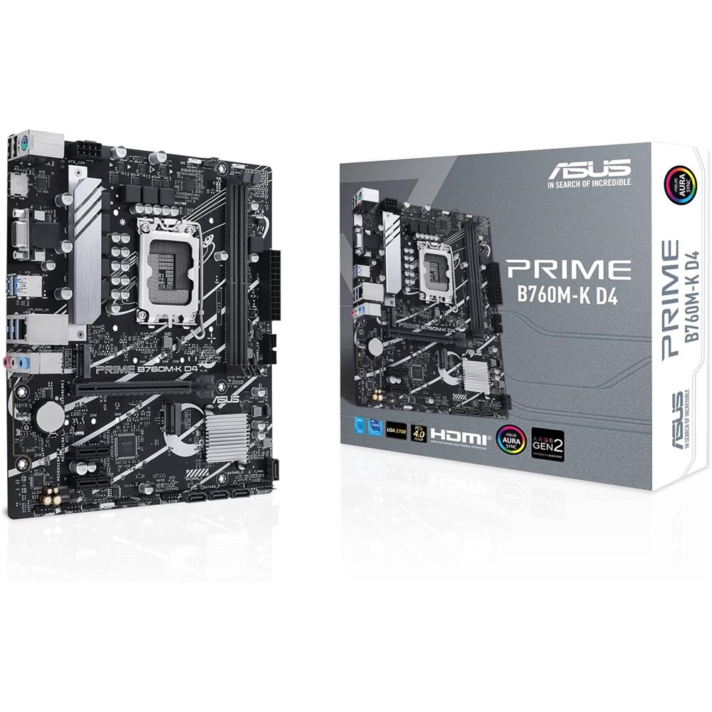 ASUS Prime B760M-K D4: Placa Base Micro ATX DDR4 Intel LGA 1700