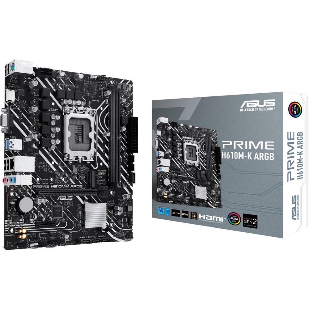 ASUS Prime H610M-K ARGB: Placa Base Micro-ATX DDR5 LGA 1700