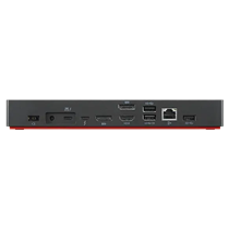 Lenovo 40B00300EU base para portátil y replicador de puertos Alámbrico Thunderbolt 4 Negro, Rojo