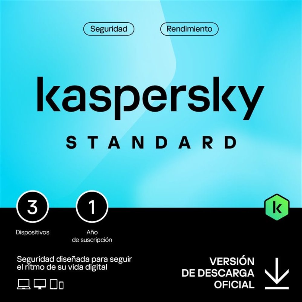 Antivirus Kaspersky Standard 3 Licencias / 1 Año Antivirus Kaspersky Standard 3 Licencias / 1 Año