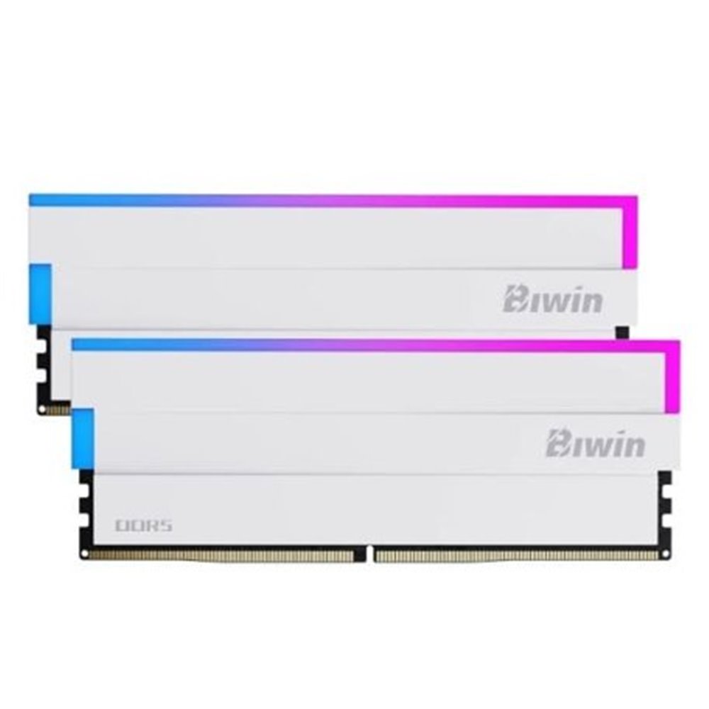 Memoria RAM BIWIN DW100 DDR5 6000MHz 64GB (2x32GB) CL30 Blanca