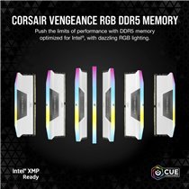 Memoria RAM Corsair Vengeance RGB DDR5 5200MHz 32GB (2x16GB) CL40 Blanca