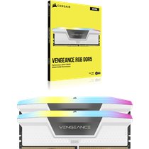 Memoria RAM Corsair Vengeance RGB DDR5 5200MHz 32GB (2x16GB) CL40 Blanca